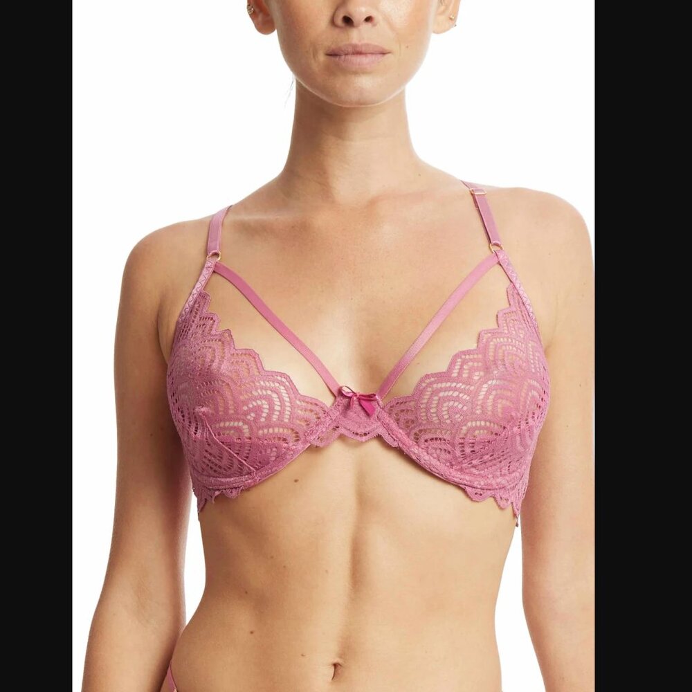 Hanky Panky &oh™ Along The Lines Underwire Bra Rosehip Pink